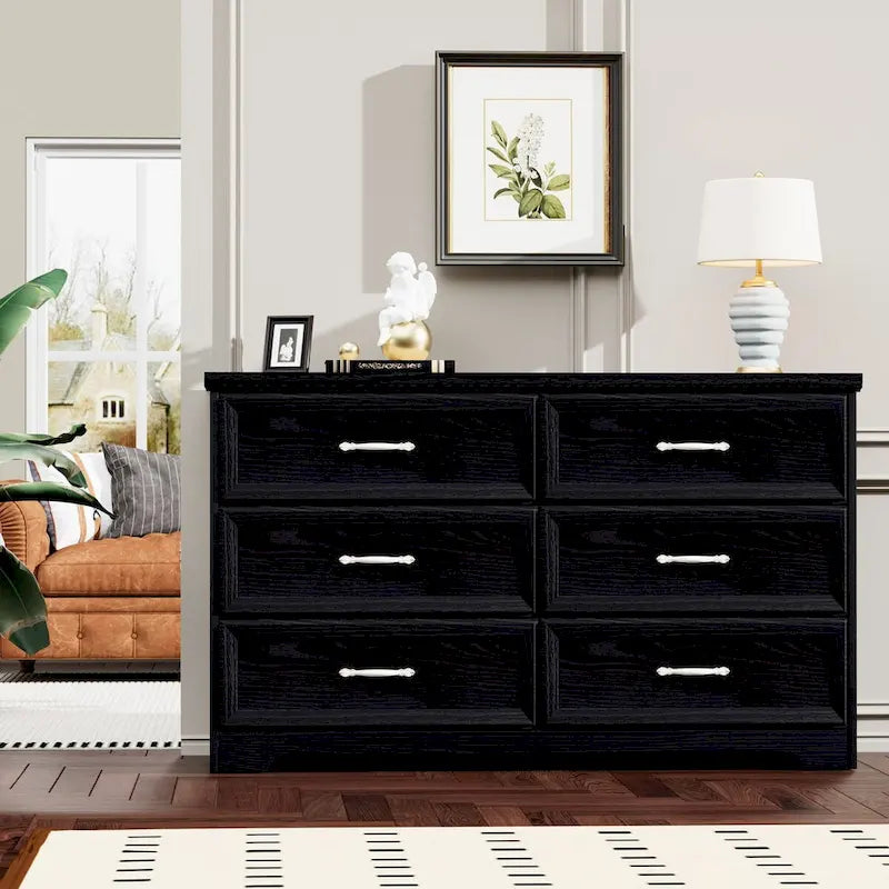 47.8" 6-Drawer Bedroom Dresser