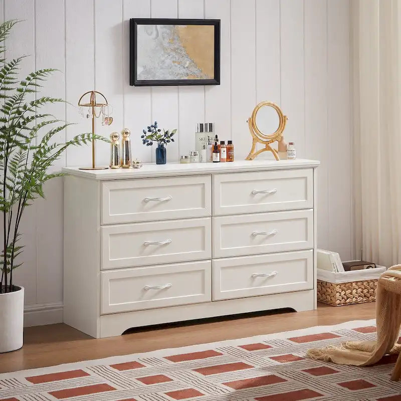 47.8" 6-Drawer Bedroom Dresser