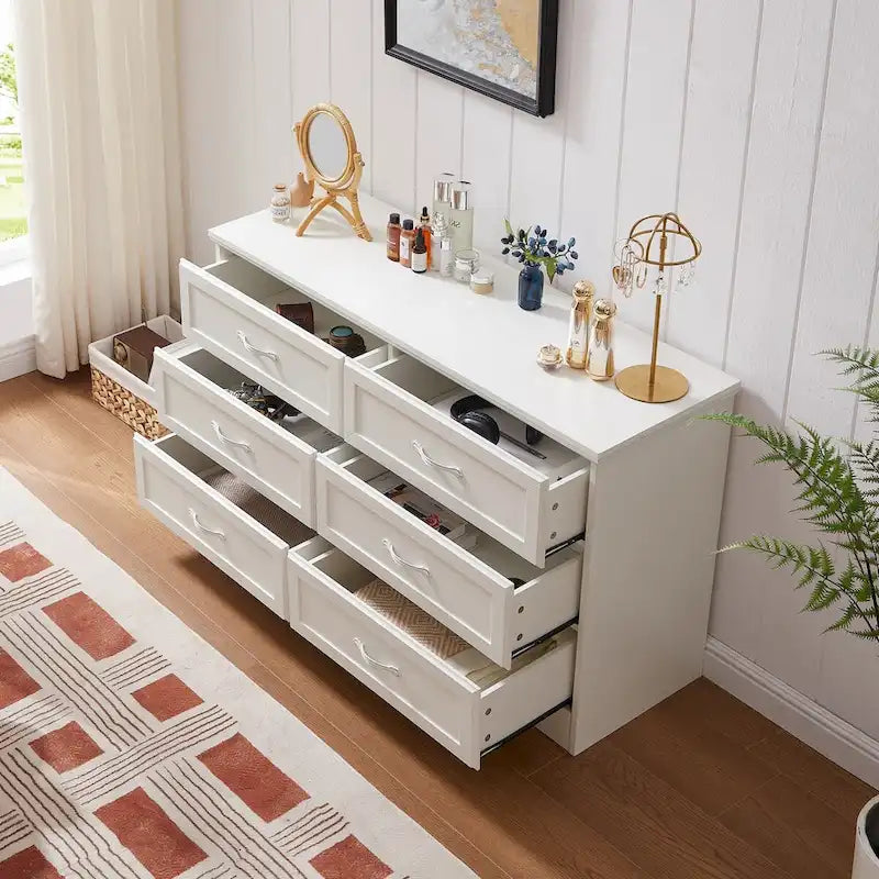 47.8" 6-Drawer Bedroom Dresser
