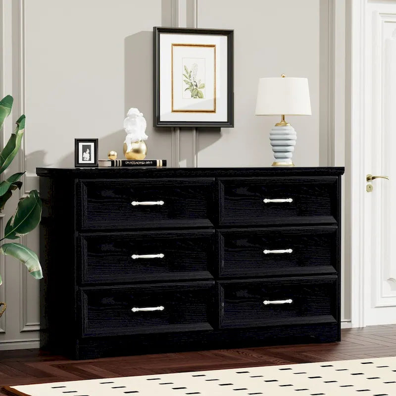 47.8" 6-Drawer Bedroom Dresser