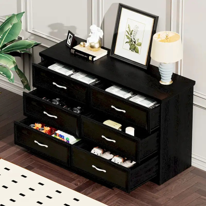 47.8" 6-Drawer Bedroom Dresser