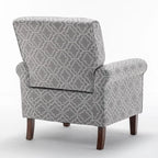 Classic Velvet Armchair with Solid Wood Frame