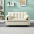 Corduroy Sofa Bed with Adjustable Back