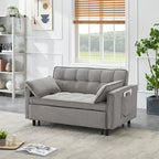 Corduroy Sofa Bed with Adjustable Back