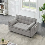 Corduroy Sofa Bed with Adjustable Back