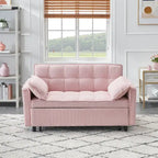 Corduroy Sofa Bed with Adjustable Back
