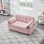 Corduroy Sofa Bed with Adjustable Back