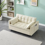 Corduroy Sofa Bed with Adjustable Back