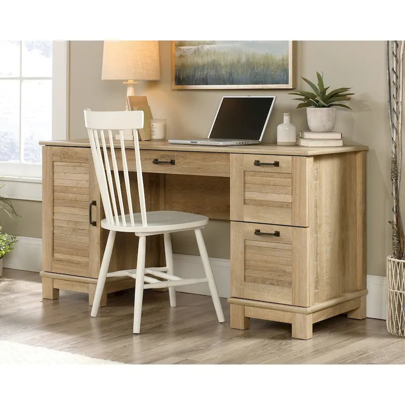 Double Pedestal Computer Desk with Storage Drawers