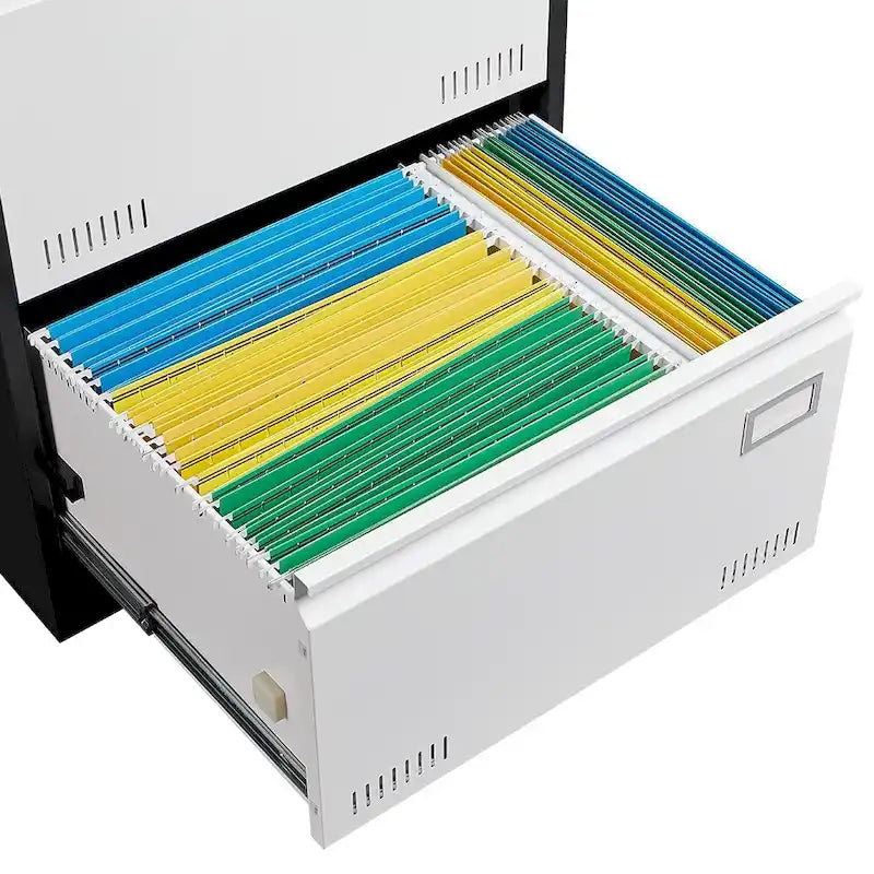 3-Drawer Metal Lateral File Cabinet with Lock