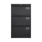 Metall-Aktenschrank mit 3 Schubladen und Schloss