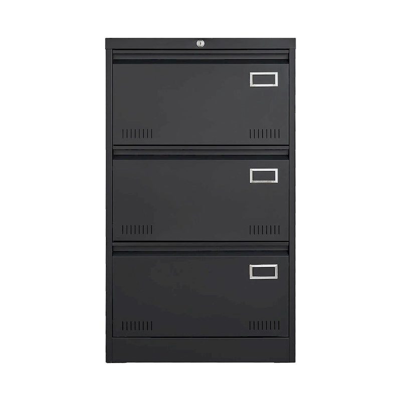 Metall-Aktenschrank mit 3 Schubladen und Schloss