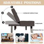 Convertible Folding Futon Sofa Bed with Linen Upholstery