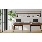 L-Shaped or Inline Computer Desk with Keyboard Tray