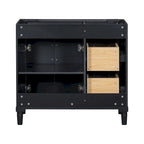 36-Inch Bathroom Vanity Cabinet with Drawers and Adjustable Shelf, No Sink