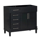 36-Inch Bathroom Vanity Cabinet with Drawers and Adjustable Shelf, No Sink