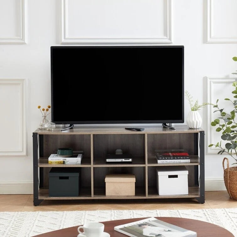 TV-Medienkonsole mit 6 Ablagefächern